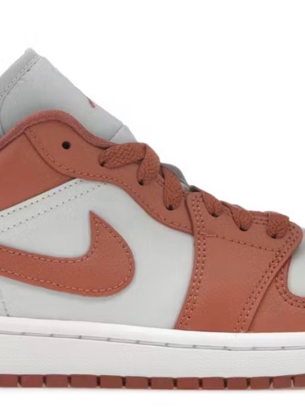Nike Kids High-Top Sneakers in Sky Orange and White